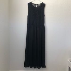 ‼️FINAL PRICE NWOT Neiman Marcus Black Sleeveless Boho Maxi